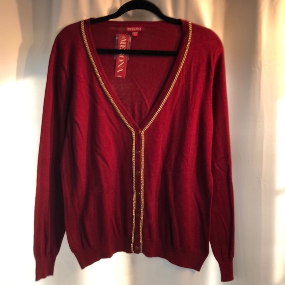 Merona Sweaters - Merona Burgundy Cardigan Sweater - XXL